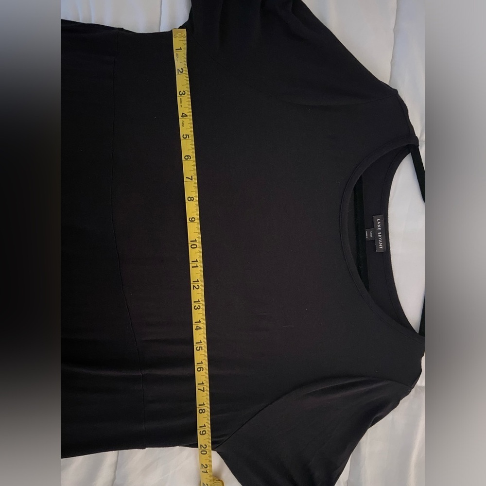 Lane Bryant Women’s 14/16 Black 3/4 Sleeve Shirt - Picture 4 of 4
